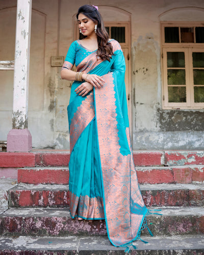 Pure Gaji Silk Saree Weaved With  Zari Comes With Tassels