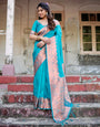 Pure Gaji Silk Saree Weaved With  Zari Comes With Tassels