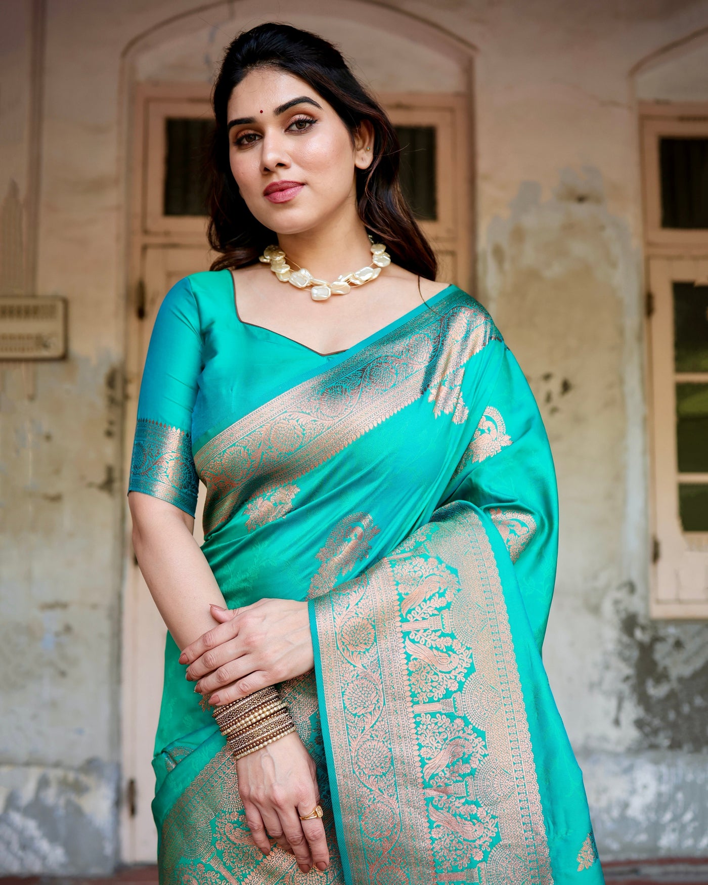 Pure Gaji Silk Saree Weaved With  Zari Comes With Tassels