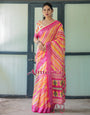 Pure Cotton Linen Saree Weaved With  Zari Comes With Tassels