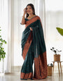 Pure Gaji Silk Saree Weaved With  Zari Comes With Tassels