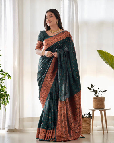 Pure Gaji Silk Saree Weaved With  Zari Comes With Tassels