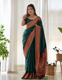 Pure Gaji Silk Saree Weaved With  Zari Comes With Tassels