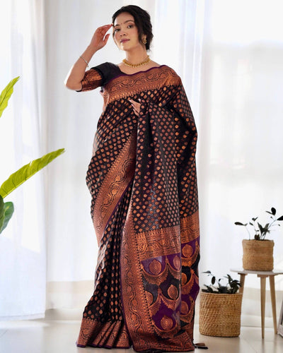 Pure Gaji Silk Saree Weaved With  Zari Comes With Tassels