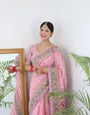 Elegant Kashmiri Handloom Work with Heavy Blouse: A Stunning Choice!