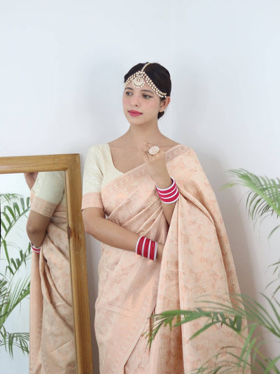 Pure Gaji Silk Saree Weaved With  Zari Comes With Tassels