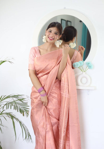 Pure Gaji Silk Saree Weaved With  Zari Comes With Tassels