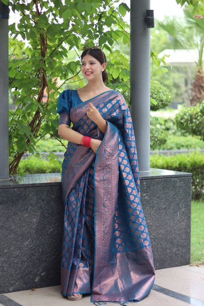 Pure Gaji Silk Saree Weaved With  Zari Comes With Tassels