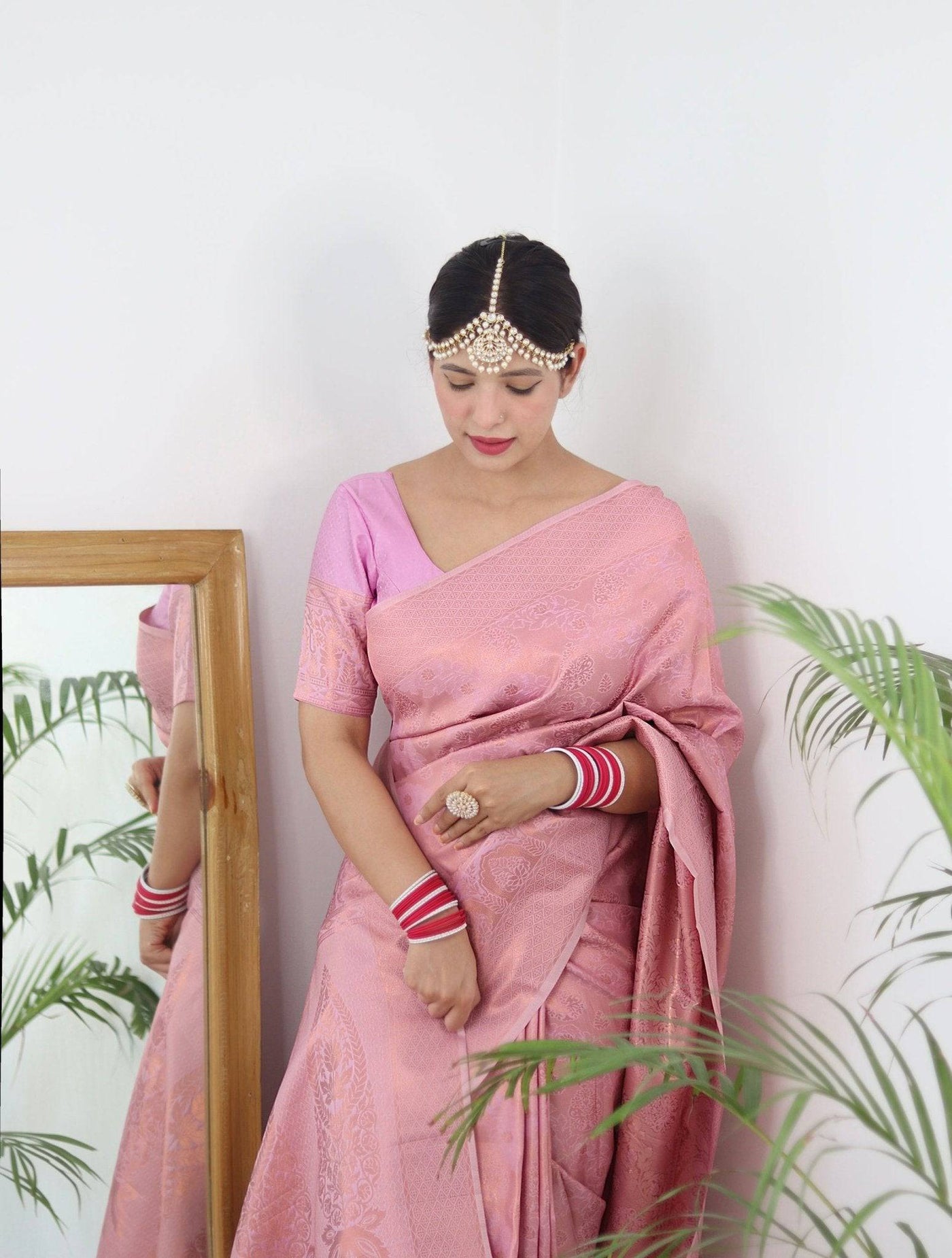 Pure Gaji Silk Saree Weaved With  Zari Comes With Tassels