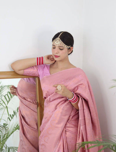 Pure Gaji Silk Saree Weaved With  Zari Comes With Tassels