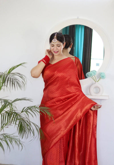 Pure Gaji Silk Saree Weaved With  Zari Comes With Tassels