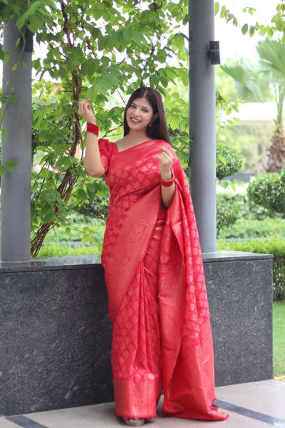 Pure Gaji Silk Saree Weaved With  Zari Comes With Tassels