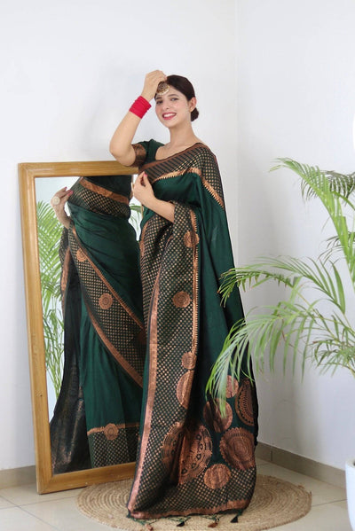 Pure Gaji Silk Saree Weaved With  Zari Comes With Tassels