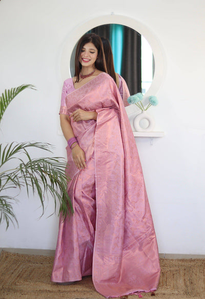 Pure Gaji Silk Saree Weaved With  Zari Comes With Tassels