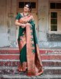 Pure Gaji Silk Saree Weaved With  Zari Comes With Tassels