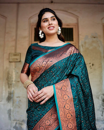 Pure Gaji Silk Saree Weaved With  Zari Comes With Tassels