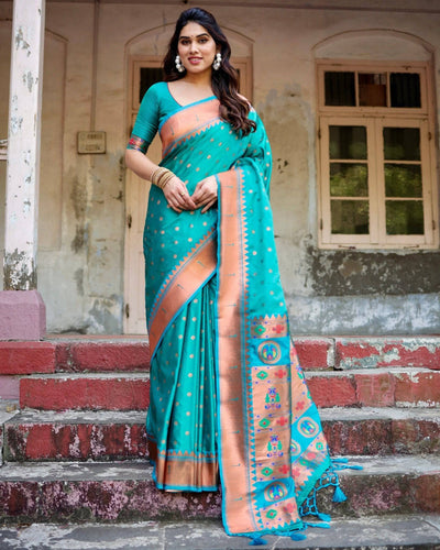 Pure Gaji Silk Saree Weaved With  Zari Comes With Tassels