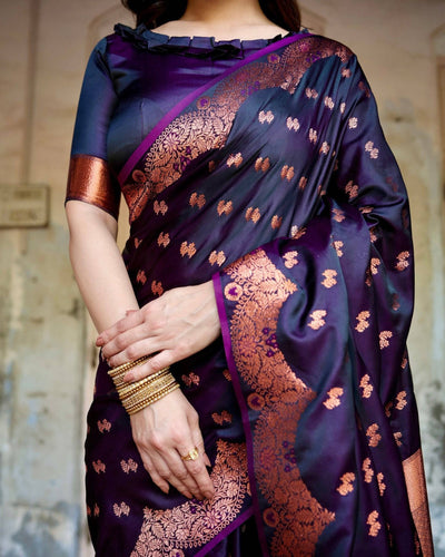 Pure Gaji Silk Saree Weaved With  Zari Comes With Tassels