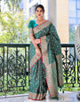 Pure Gaji Silk Saree Weaved With  Zari Comes With Tassels