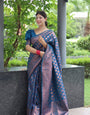 Pure Gaji Silk Saree Weaved With  Zari Comes With Tassels