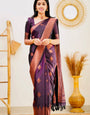 Magenta Pure Kanjivaram Silk With Confounding Blouse Piece