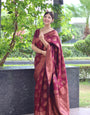 Pure Gaji Silk Saree Weaved With  Zari Comes With Tassels