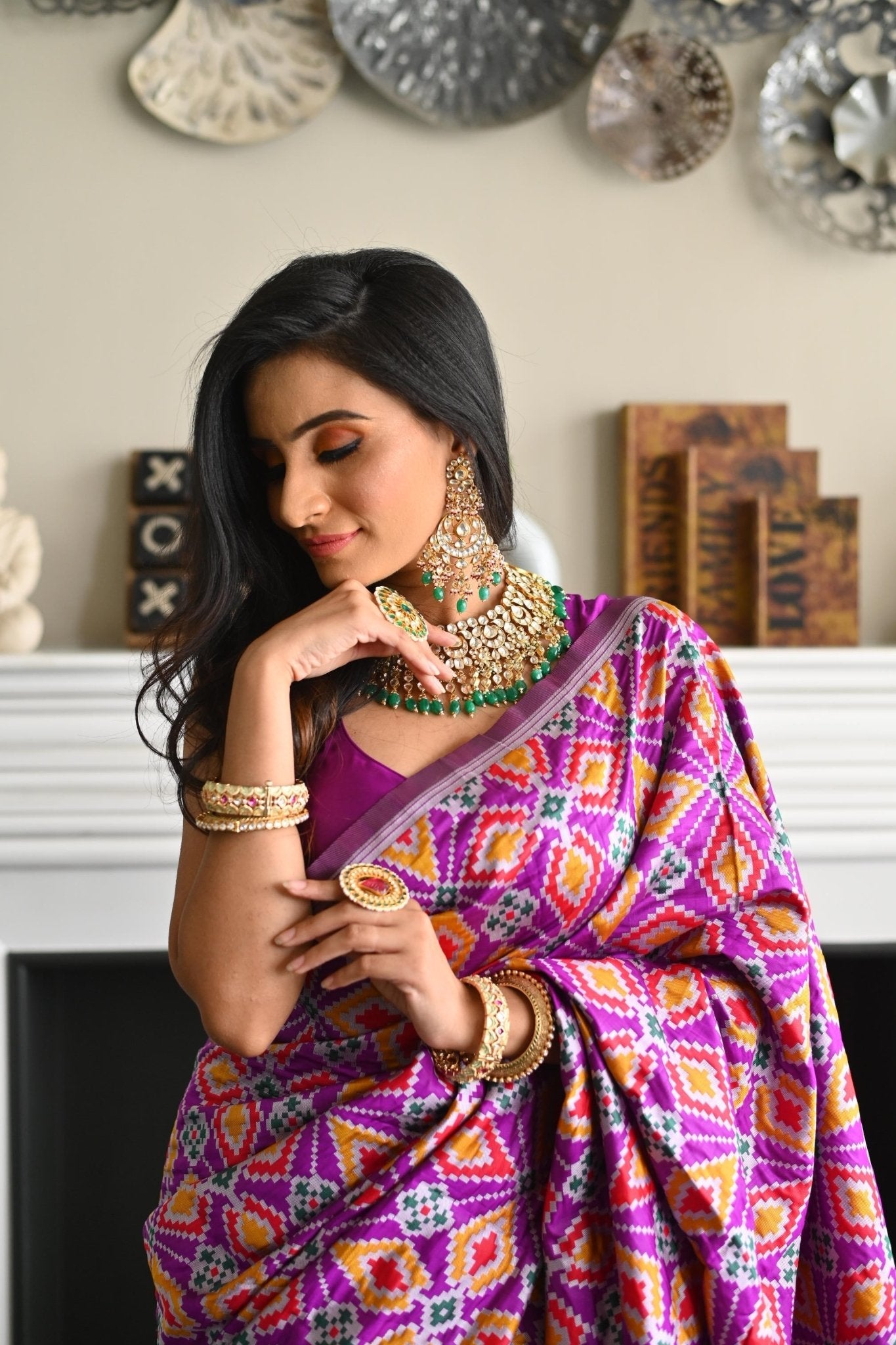 Pink Pure Soft Bandhani Silk Saree Stylish Blouse Piece - Almaari Fashion