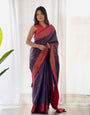 Pure Banarasi Silk Saree Weaved With Copper Zari