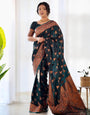 Pure Gaji  Silk Saree Weaved With Copper Zari