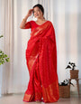 Pure Gaji  Silk Saree Weaved With Golden Zari