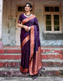 Pure Gaji Silk Saree Weaved With  Zari Comes With Tassels