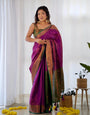 Pure Banarasi Silk Saree Weaved With Copper Zari