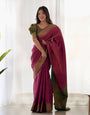 Pure Banarasi Silk Saree Weaved With Copper Zari