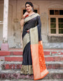 Pure Banarasi Silk Saree Weaved With Zari Comes With Heavy Banarasi Brocade Blouse